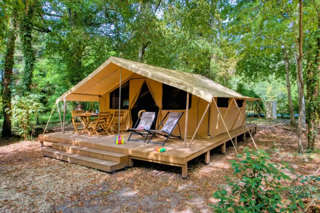 wooden tent